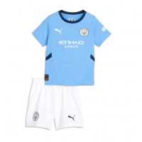 Manchester City Domaci Dres za djecu 2024-25 Kratak Rukav (+ Kratke hlače)